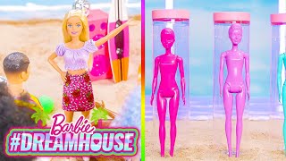 @Barbie | BEACH PARTY with the COLOR REVEAL FOAM DOLLS! | #Dreamhouse REMIX