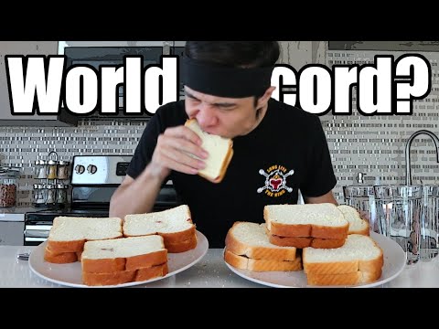 Peanut Butter & Jelly WORLD RECORD Challenge (1-Minute)