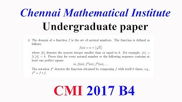 CMI 2017 B4: A function f(n)=n^2+[n^1/2]