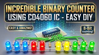 Cd4060 Binary Counter Led Circuit Easy Diy Electronics Project