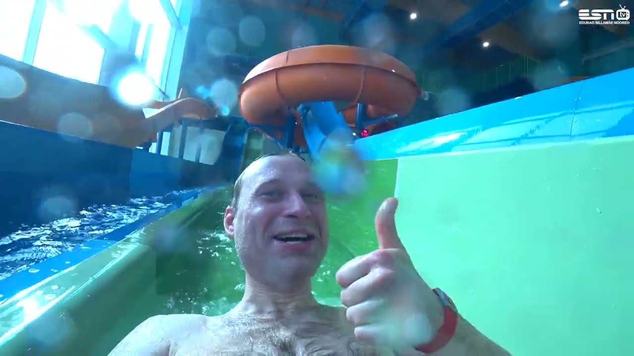 17.03.2022 ESN TV тестирует аквапарк Noorus SPA в Нарва-Йыэсуу