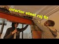 Fitting rsj steel beam in house