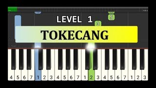 not piano tokecang - tutorial level 1 - lagu daerah nusantara - tradisional -  jawa barat