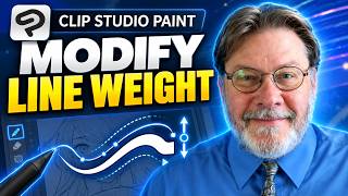 Clip Studio Paint: Modify Line Weight After Drawing a Line