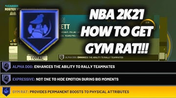 Gym rat badge 2k21 - *New quickest method! Gym rat in TWO days