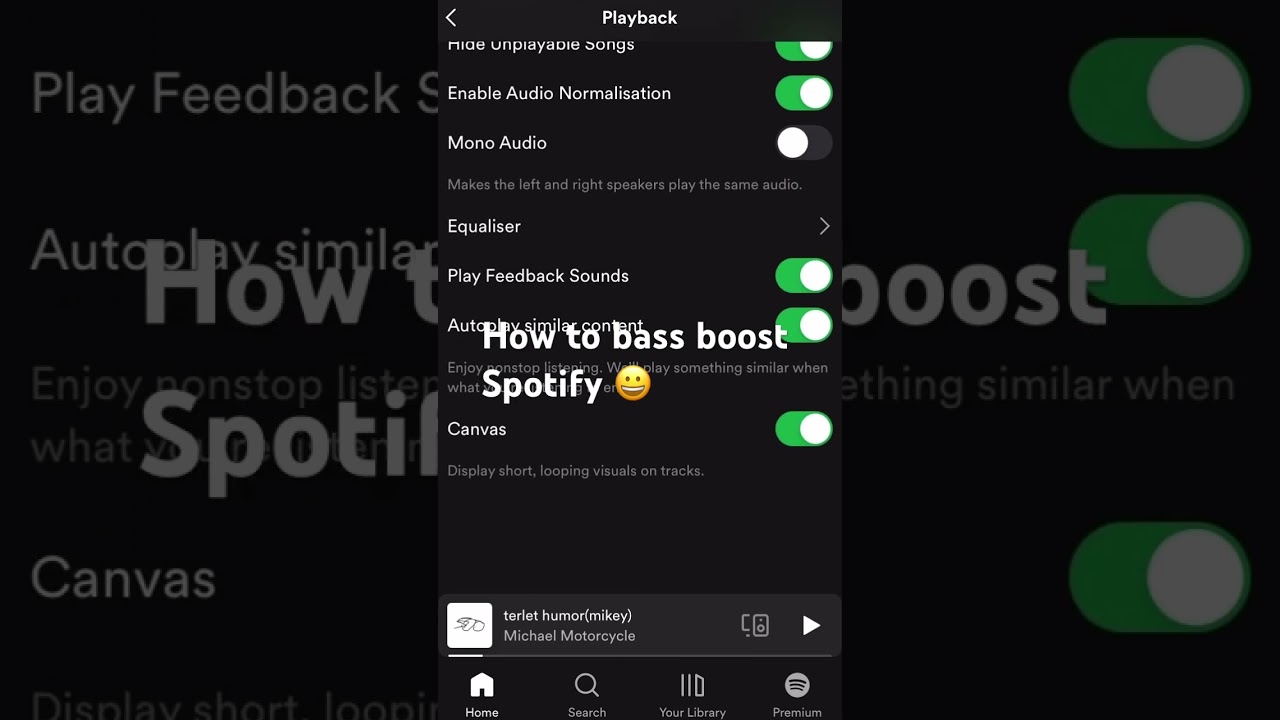 How to bass boost Spotify 😀