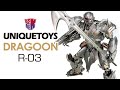 KL變形金剛玩具分享499 Unique Toys R-03 DRAGOON 第三方 最終騎士 密卡登