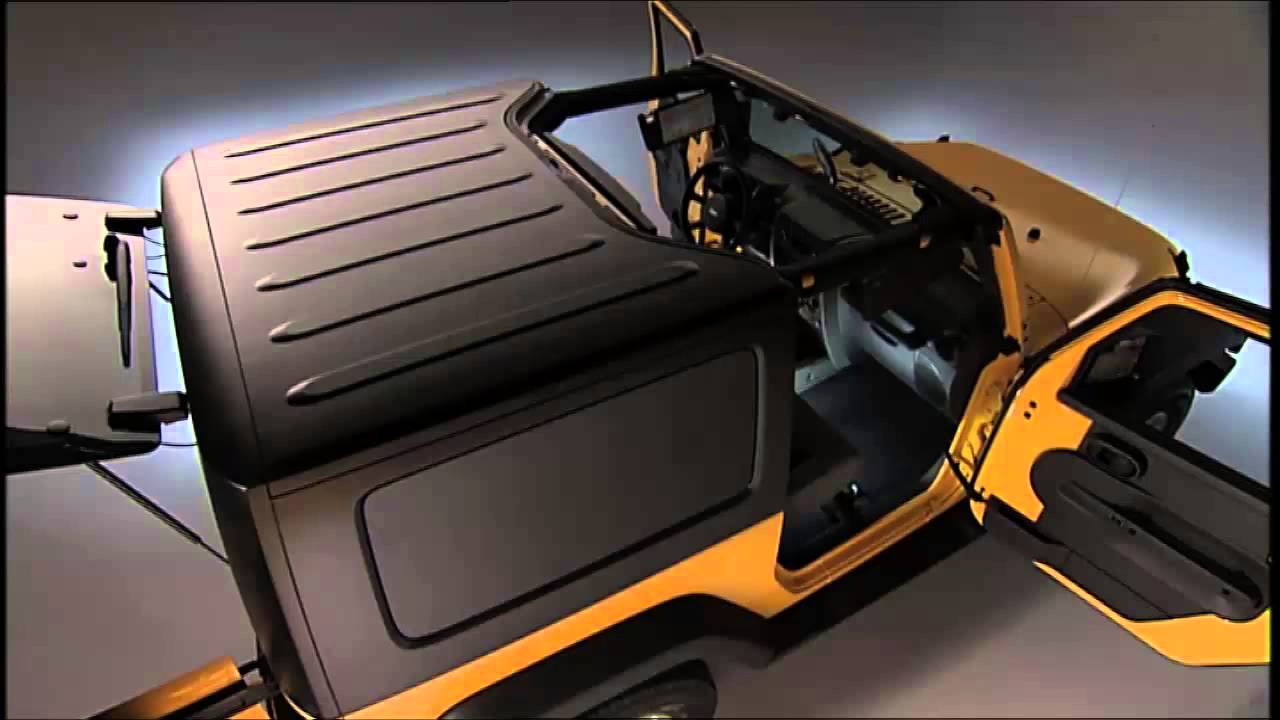 2015 Jeep Wrangler | Freedom Top Modular Hard Top Removal - YouTube