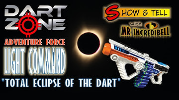 Dart Zone Adventure Force LIGHT COMMAND Firing Demo During The Eclipse Totality!