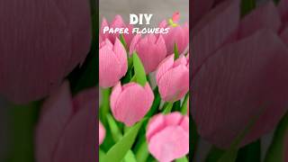 Try this easy paper flowers..🌷 #shorts #fyp #craft #shortvideo #tulipgarden