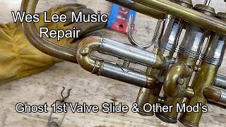 “Ghost” 1st Valve Slide and Other Custom Trumpet Mod’s- Wes Lee Music Repair
