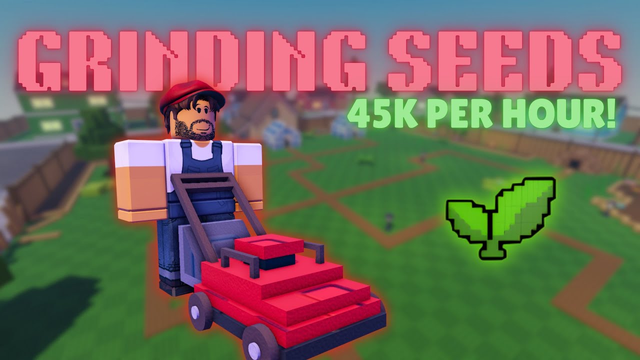 Best way to grind seeds with LAWNMOWER ONLY! | Garden Tower Defense 1.11