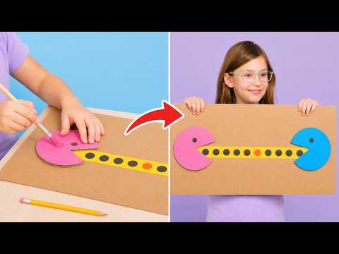 A VIDEO GAME as real-life cardboard game? You will love these amazing and cool ideas!💡🌈