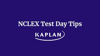 NCLEX Test Day Tips