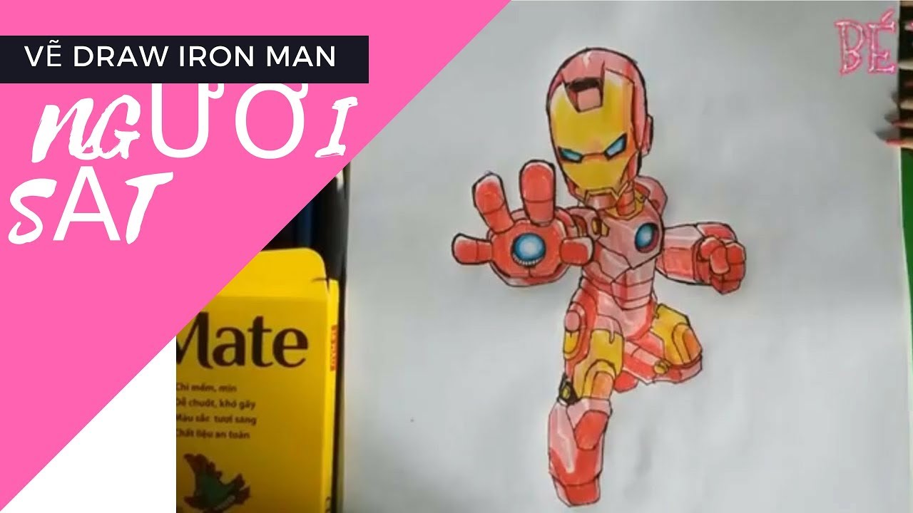 Iron Man  PEB042  Sơn Dầu Số Hóa  Tranh Tự Vẽ