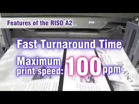 Riso A2 Digital Duplicator - Worlds First A2 Offset Cut Color Printing Press Machine -