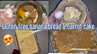 GLUTEN FREE CHOCOLATE CHIP BANANA BREAD | GLUTEN FREE CARROT CAKE | BAKE WITH ME