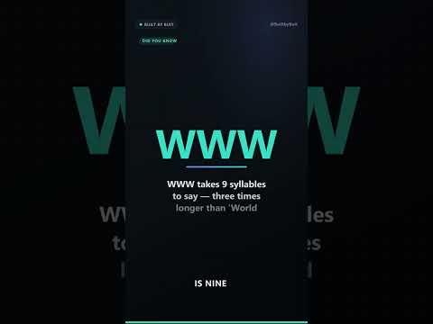 Why do web addresses start with www?