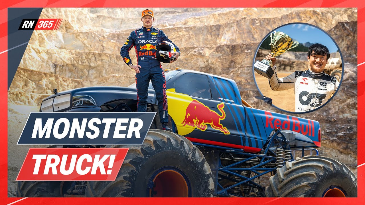 Un)serious Race series: F1 drivers race monster trucks