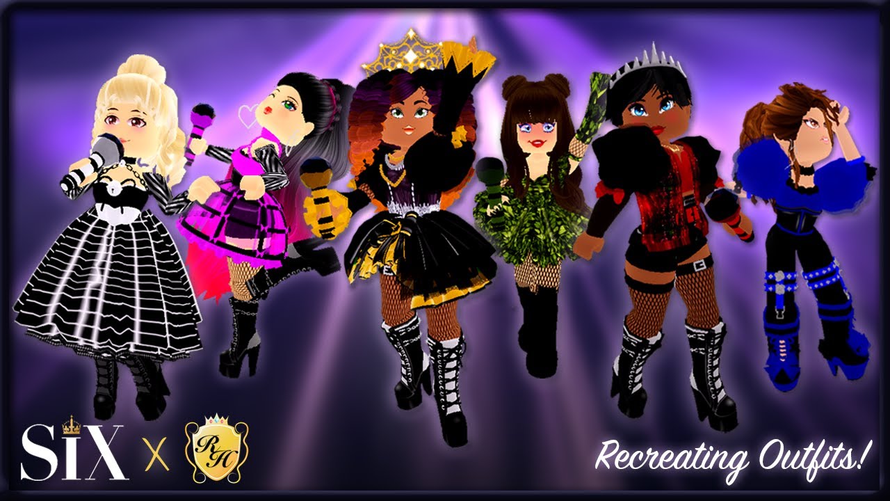 Six The Musical X Royale High Recreating Queen Outfits In Royale High Youtube - roblox six the musical