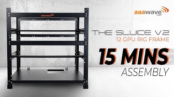 THE SLUICE V.2 - 12 GPU Mining Rig Frame The most easiest assembly frame you have ever seen