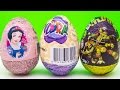 Surprise Chocolate Eggs Disney Princess Dora & Ninja Turtles Toys Huevos sorpresa