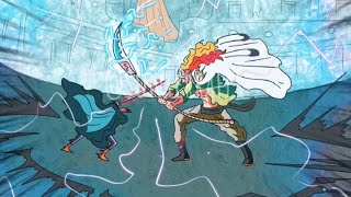 One Piece Whitebeard vs Garling Figerland in God Valley | Fanart Animation