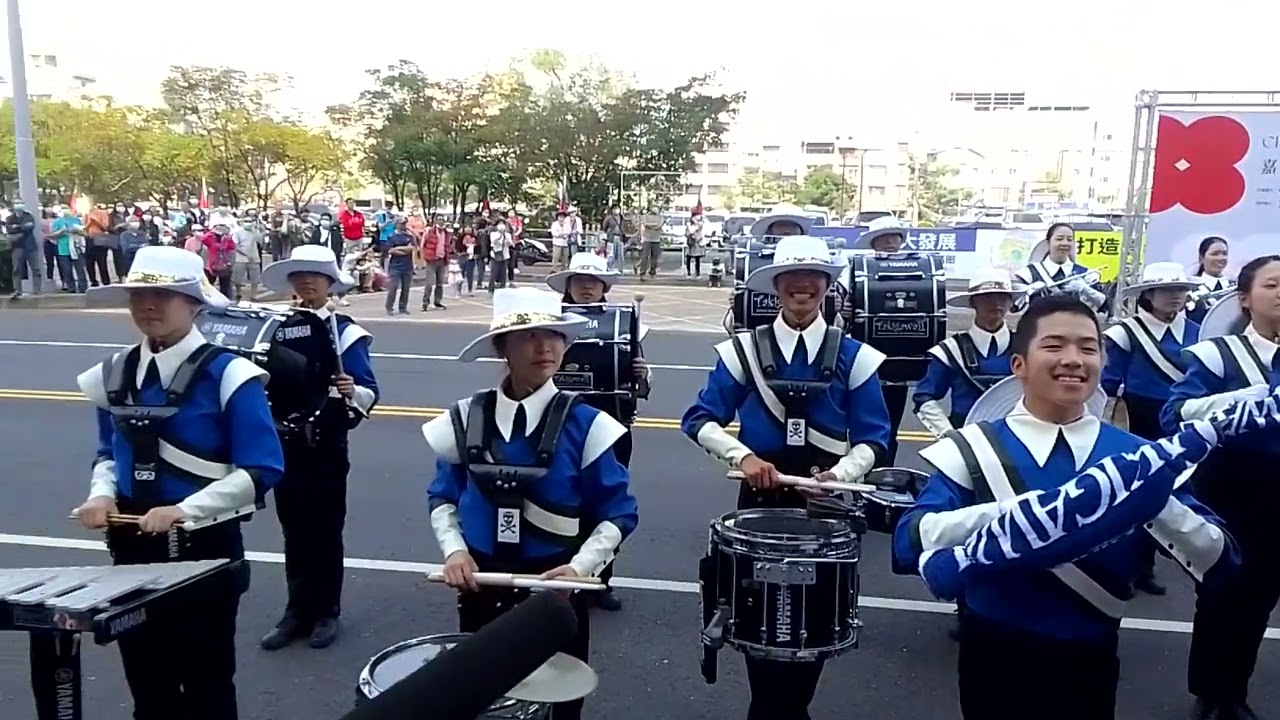 日本瀧川第二高等學校吹奏樂部2023-12-14嘉義市國際管樂節記者會 市府前廣場