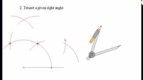 How to trisect a given right angle? (Animation)