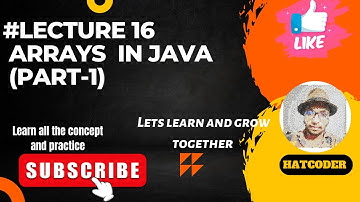 #lecture16 Arrays In java part 1 # java #array #learn #programming #coding