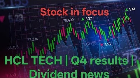 Latest news on HCL technologies| Q4 results| hcl tech stock in focus. #Q4Results2025 #DividendNews