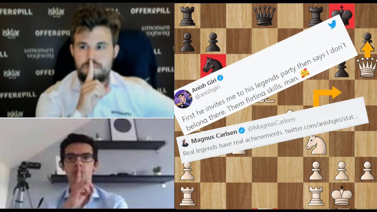 TWITTER WAR going to the CHESSBOARD #4‖ Anish Giri vs Magnus Carlsen  ‖Chessable Masteres Final 