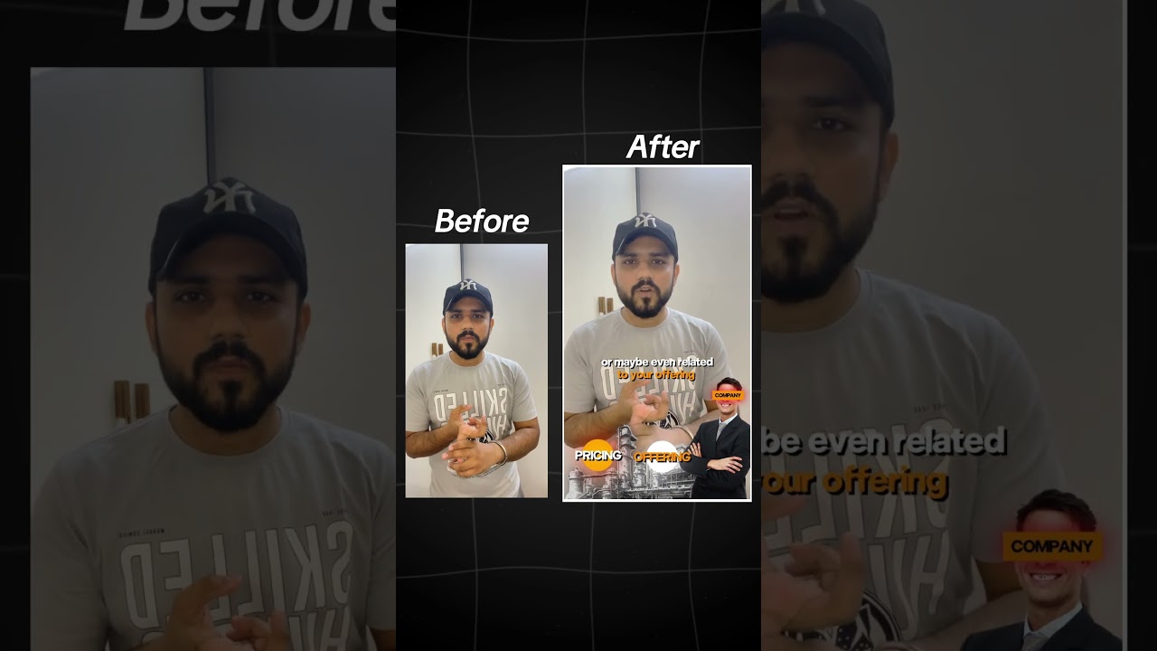 Re-Edited creator Talking head business video #videoediting