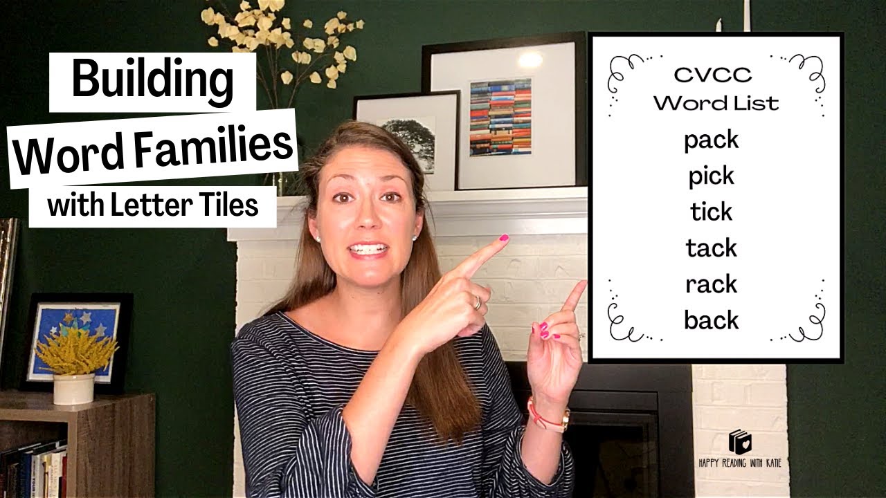 How to Build Word Families with Letter Tiles:  Tips for Parents