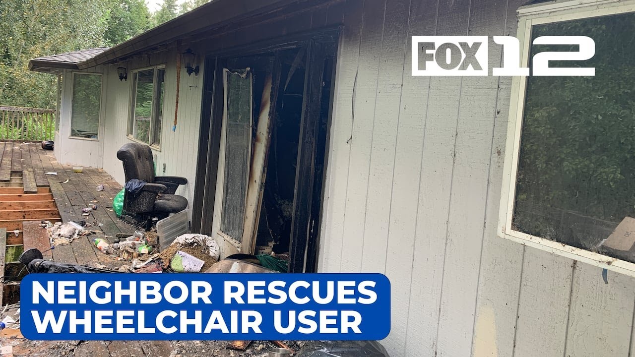Neighbor helps rescue wheelchair user, pets from house fire in ...