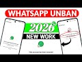 How to Fix working 2026 | this account cannot be longer use WhatsApp New solution WhatsApp Ban 100 %