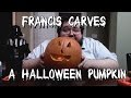 Francis Carves A Halloween Pumpkin