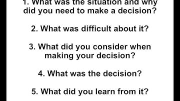 Interview Question Tell Me About A Time When You Had To Make A Difficult Decision