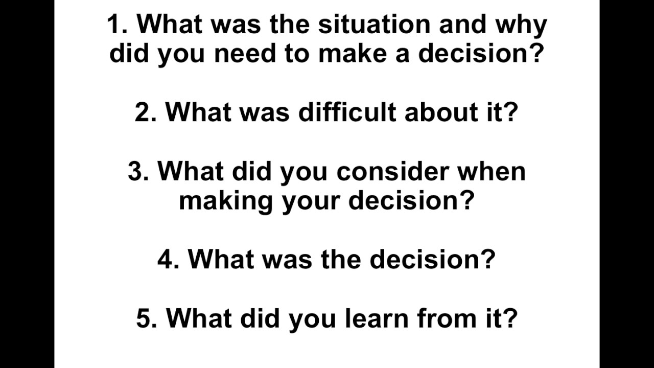 give me an example of a time when you had to make a split second decision