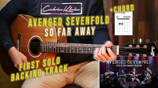 Avenged Sevenfold - So Far Away Live At The GRAMMY Museum (First Solo Backing track)   Chord