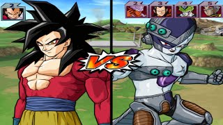 DBZ Budokai Tenkaichi 3 [HD] :  SSJ4 Goku \& Vegeta VS Villians