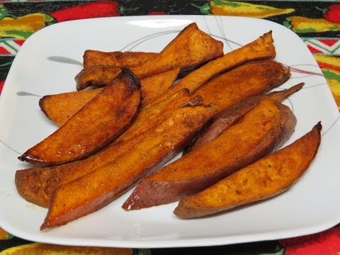 Sweet Potato or Yam Fries Cooked in the Toaster Oven