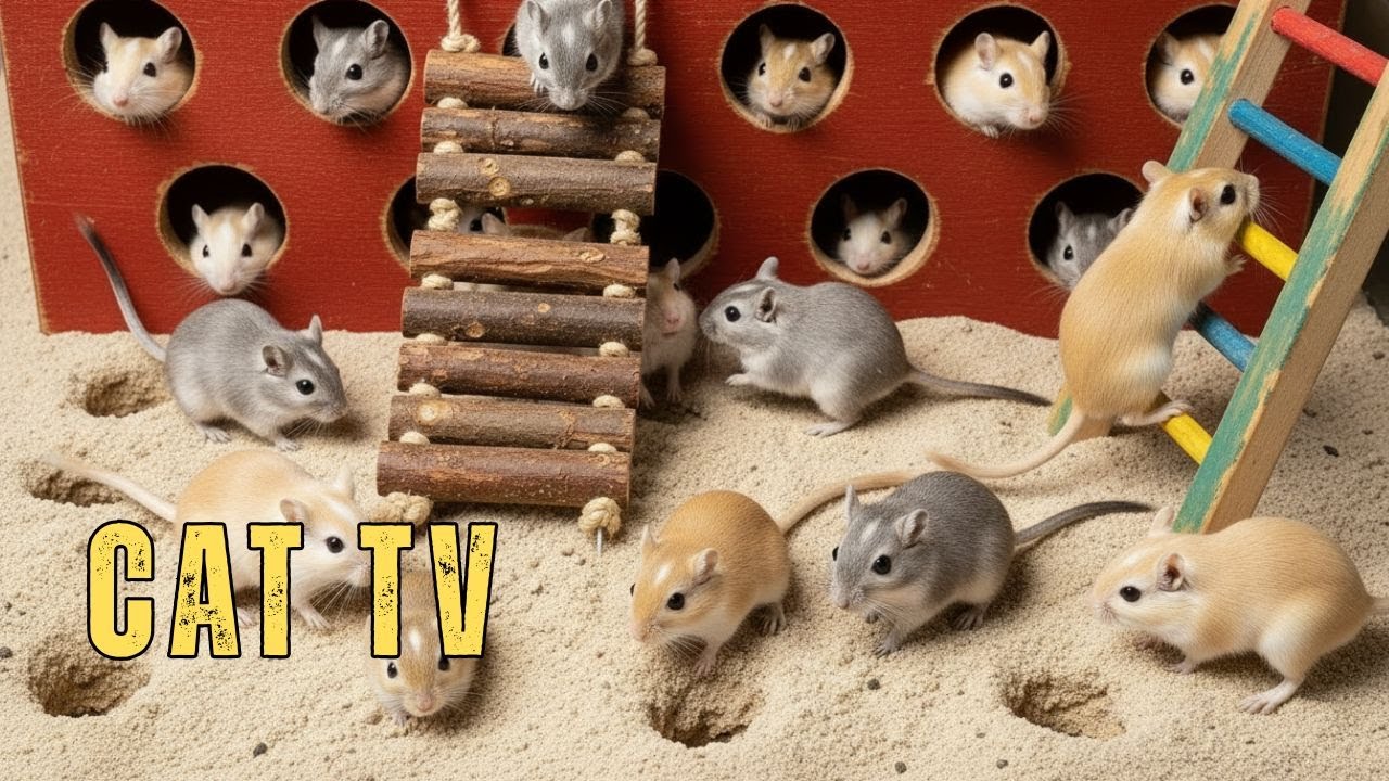 Cat TV 🐾 Mouse Hide and Seek , Active game on Screen 4K – Perfect ...