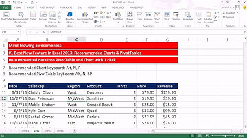 Excel Magic Trick 1052: Best New Feature In Excel 2013: Recommended Charts & PivotTables