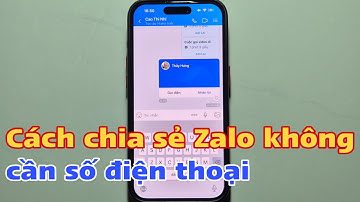 Cách chia sẻ Zalo không cần số điện thoại
