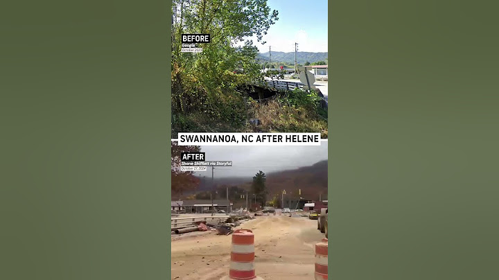 Before & After: Swannanoa, NC 1 Month After Hurricane Helene