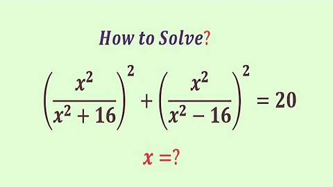 An Amazing Algebra Challenge | Olympiad Question | Can you Solve this? | x=?