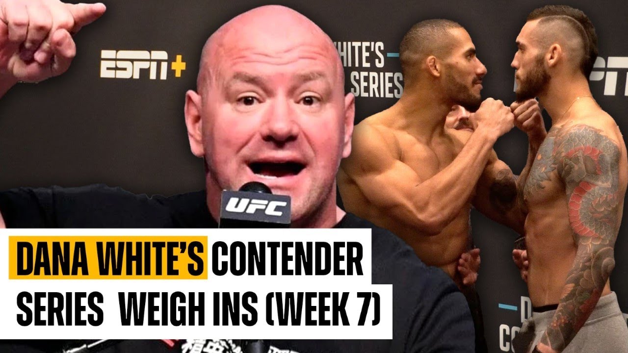 DANA WHITE'S CONTENDER SERIES WEIGH INS (WEEK 7) - YouTube