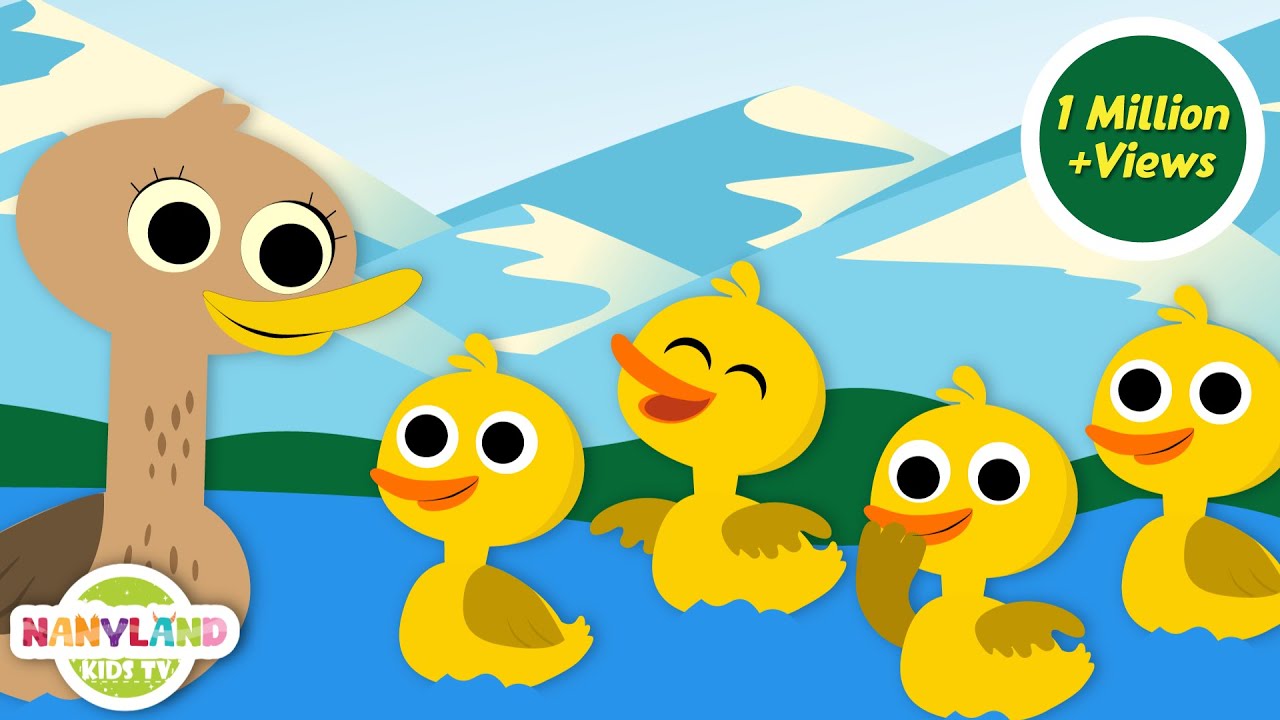 🦆 Seven Little Ducks | Preschool Nursery Rhymes - Baby Songs |  Fun Kids Cartoon