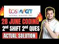 TCS NQT 28 June 2nd Shift Coding Questions | Very Hard TCS Actual Coding Questions Asked |